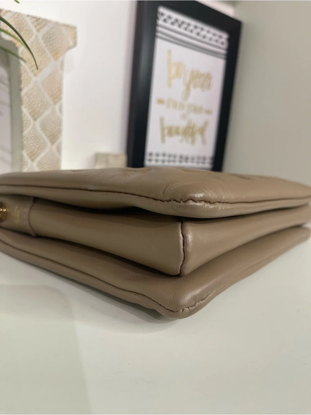 Louis Vuitton Mocha Coussin PM Embossed Leather